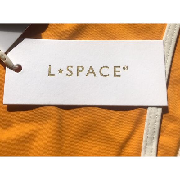 LSpace Bitsy Cut Nora Bikini Bottom Mango Cream Women's Size Small NWT - Picture 9 of 12